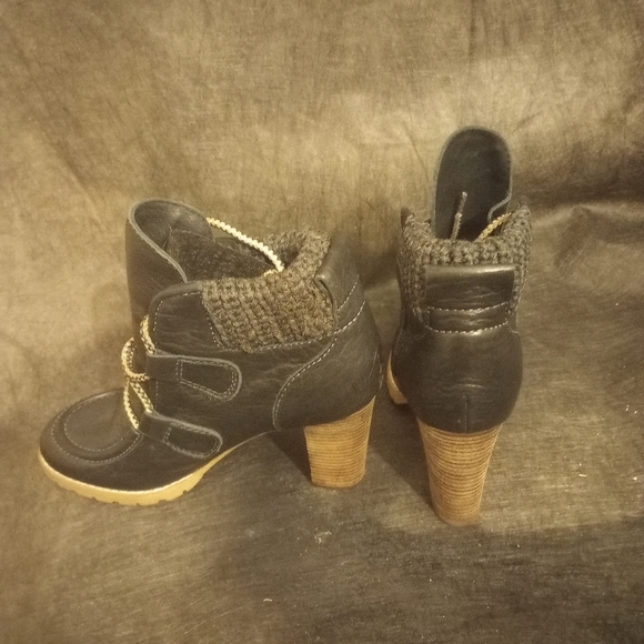 See by Chloe hi heel boots size 36 1/2 black leather . - Picture 12 of 13